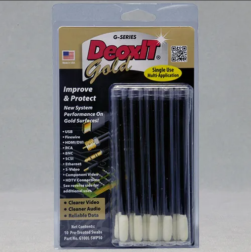 DeoxIT® GOLD, #G100L-SWP10, Pre-treated Swabs, 10 each